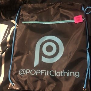 *NWT* Pop Fit Clothing Drawstring Bag